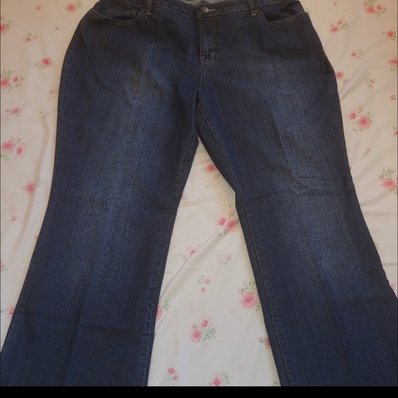 Fashion Bug Dark Blue Boot Cut Jeans - Picture 3 of 9